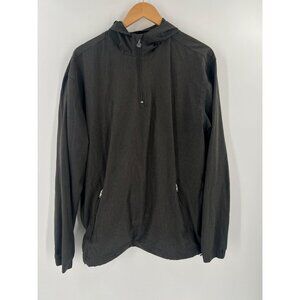 Linksoul Men Size Large Gray Lightweight Hooded Jacket